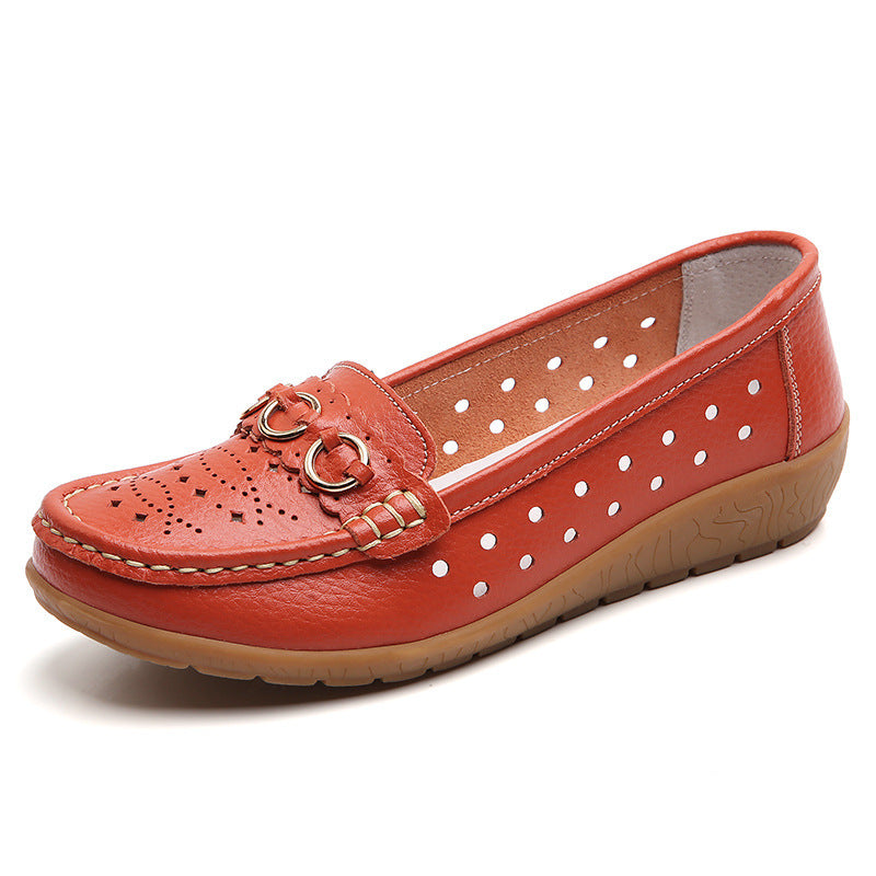 Mocassins Compensés Confort Cuir