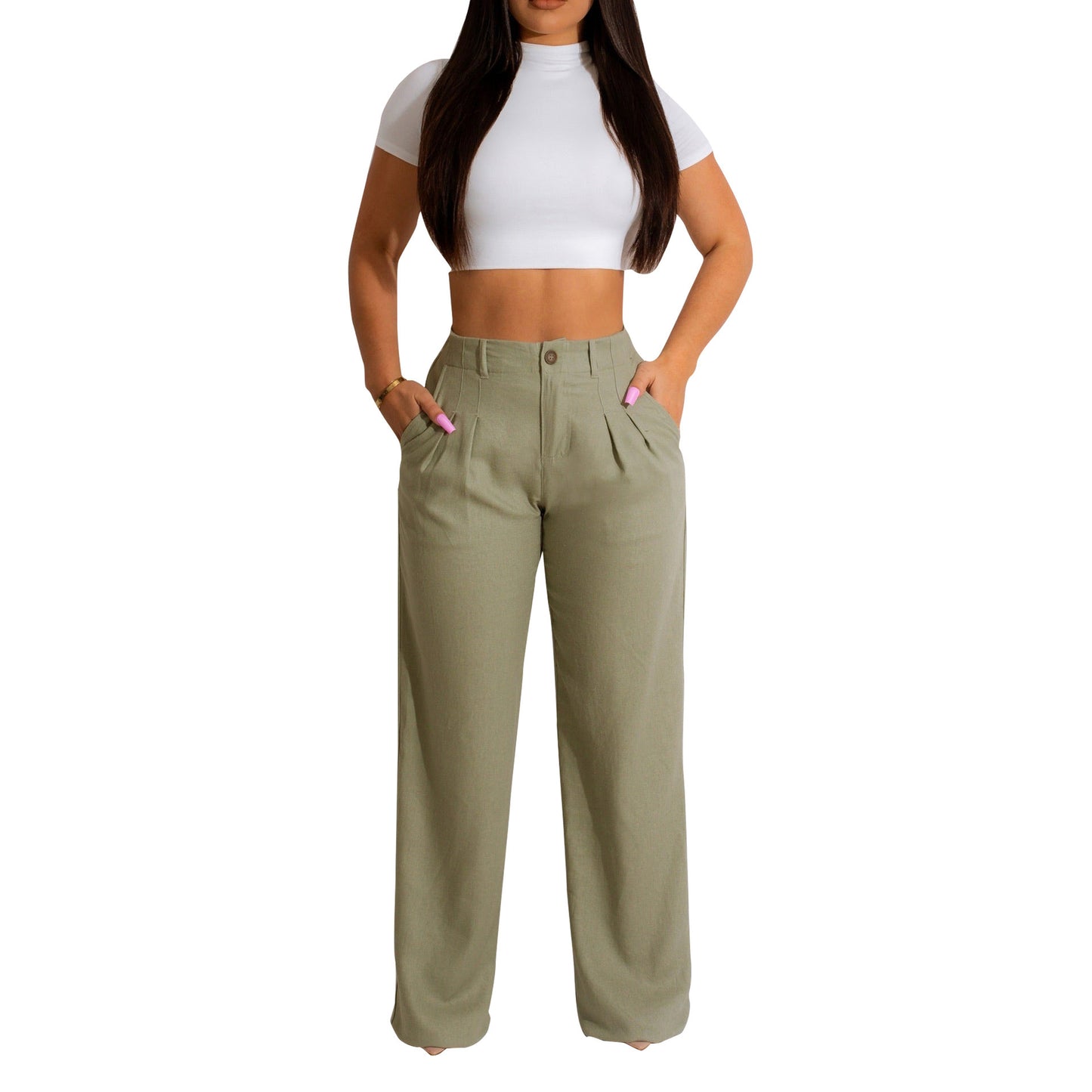 Amara™ – Pantalon Droit Femme Chic & Confort