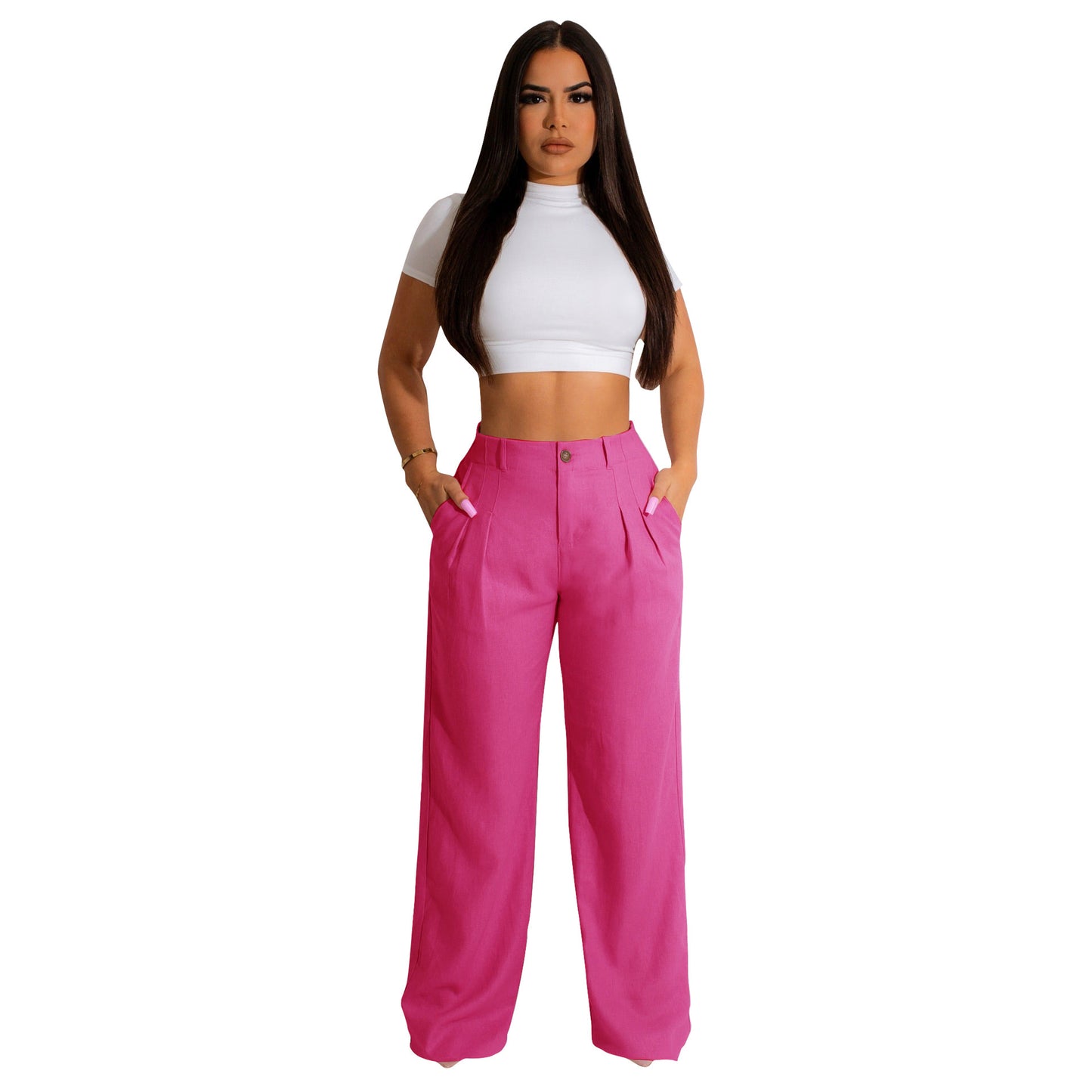 Amara™ – Pantalon Droit Femme Chic & Confort