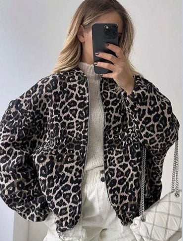 Aveline™ – Bomber Oversize en Cuir