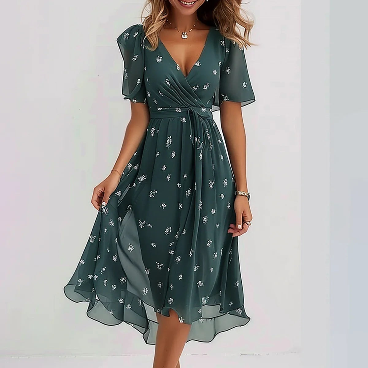 Robe d’Été Chic en Chiffon