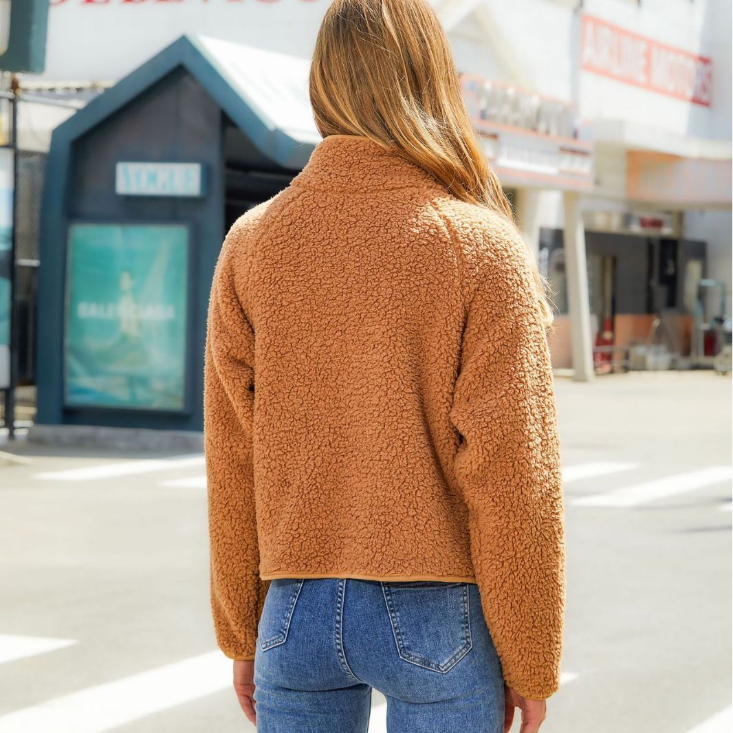 Komazila | Veste matelassée avec manches en tissu peluche