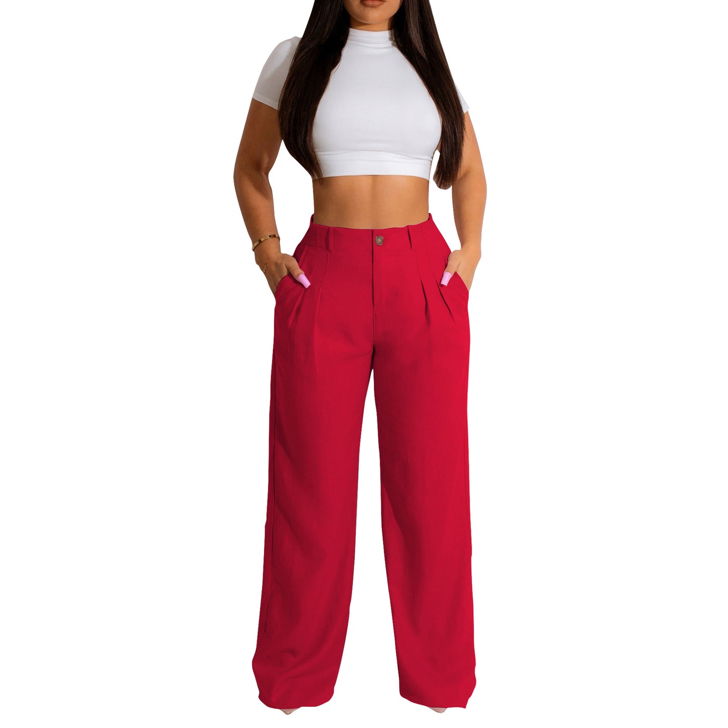 Amara™ – Pantalon Droit Femme Chic & Confort