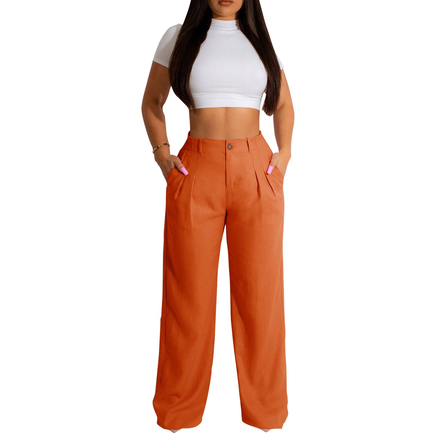 Amara™ – Pantalon Droit Femme Chic & Confort