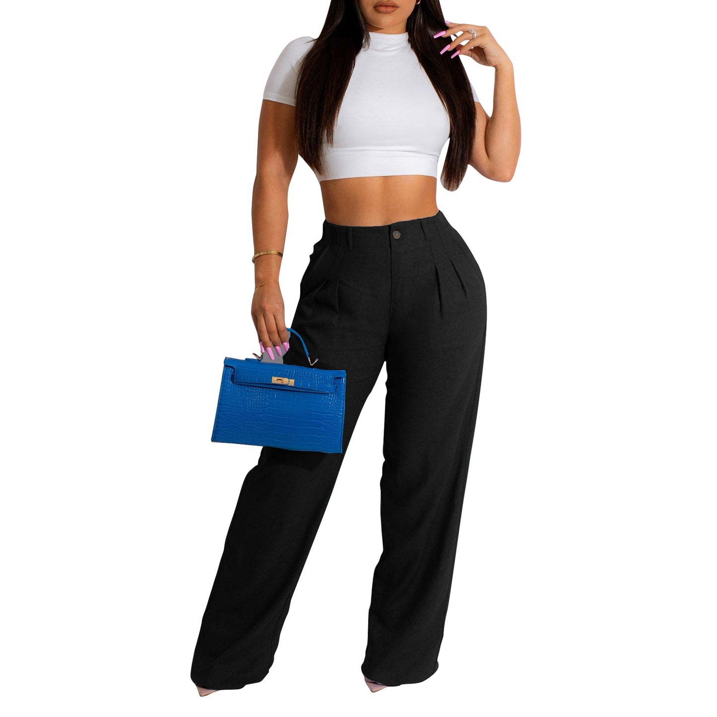 Amara™ – Pantalon Droit Femme Chic & Confort