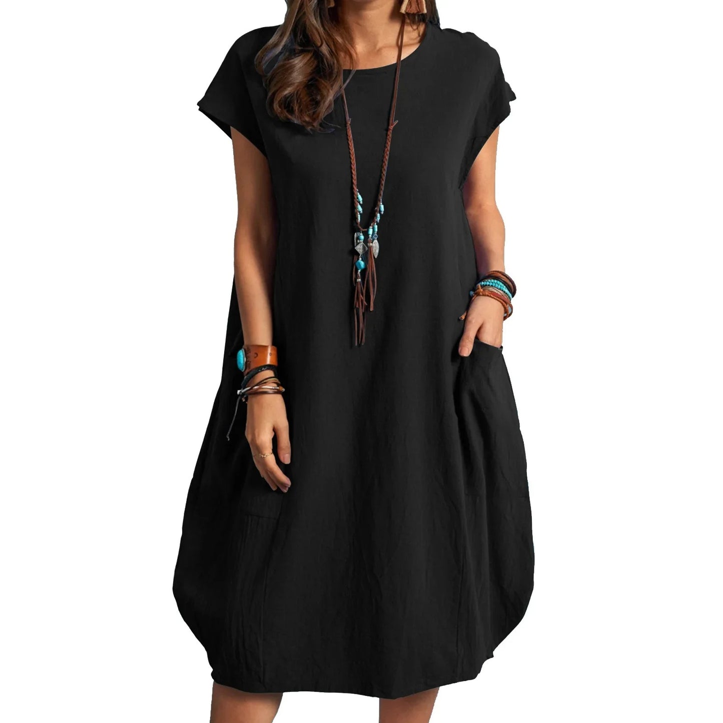 Robe Bohème Rétro – Élégance & Confort pour l'Été