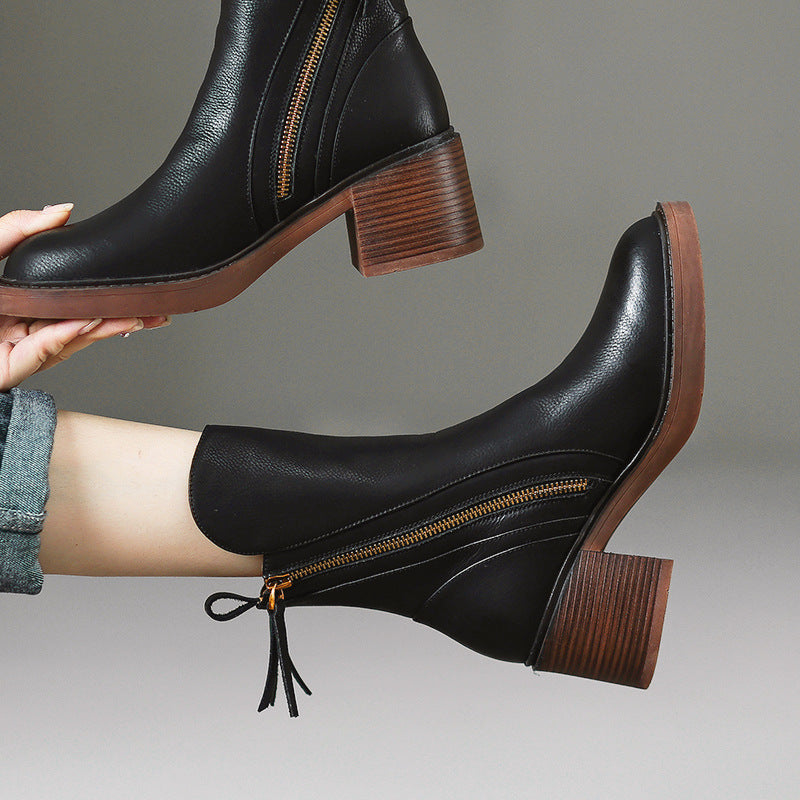Amara™ – Bottines Élégantes en Cuir