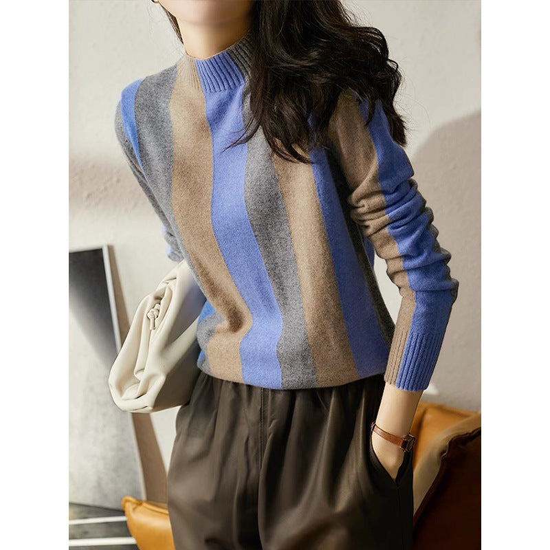 Pull Rayé Élégance Rétro | Solène™