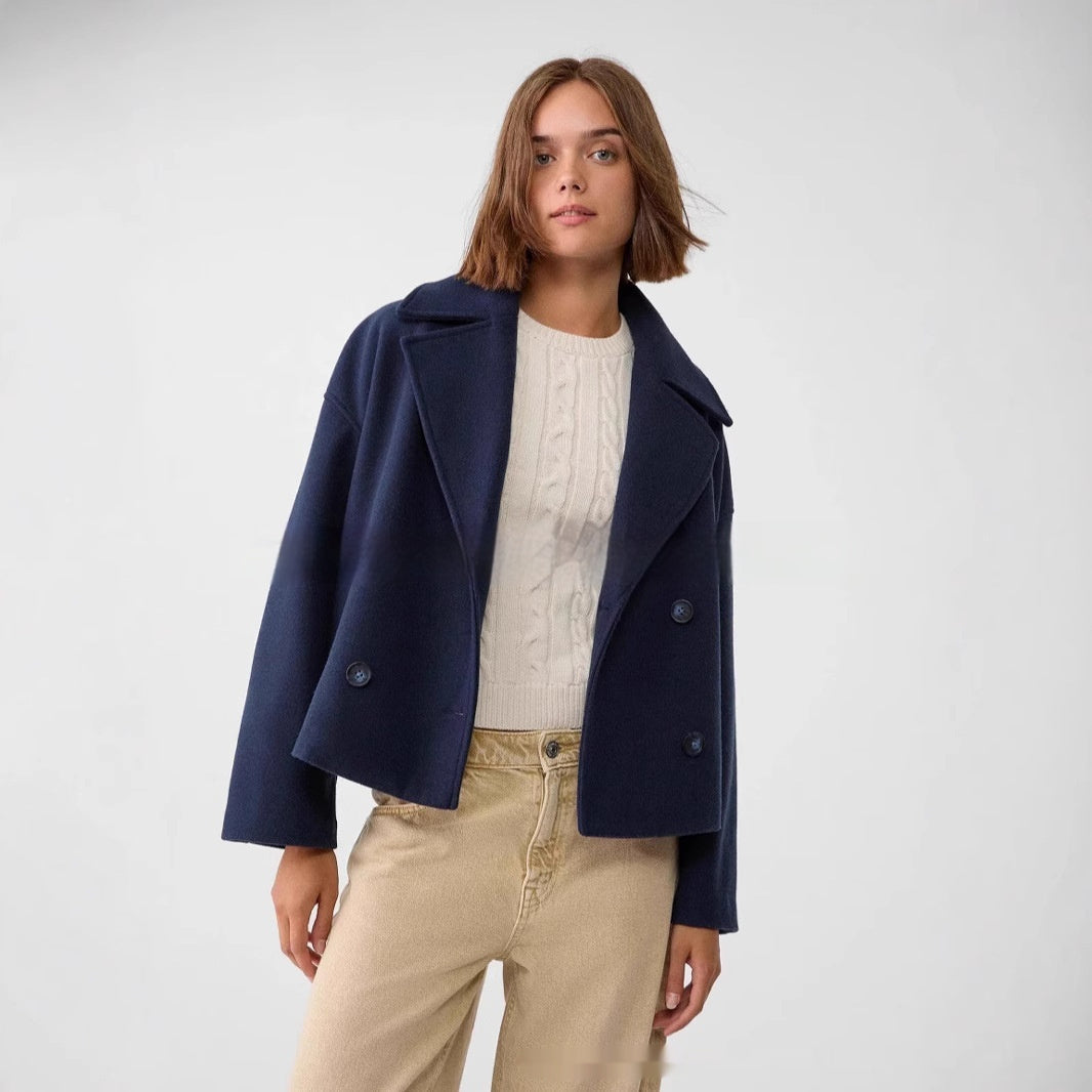 Veste courte chic à double boutonnage
