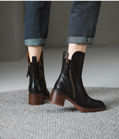 Amara™ – Bottines Élégantes en Cuir