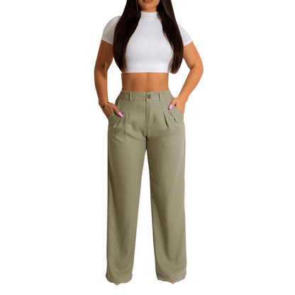 Amara™ – Pantalon Droit Femme Chic & Confort