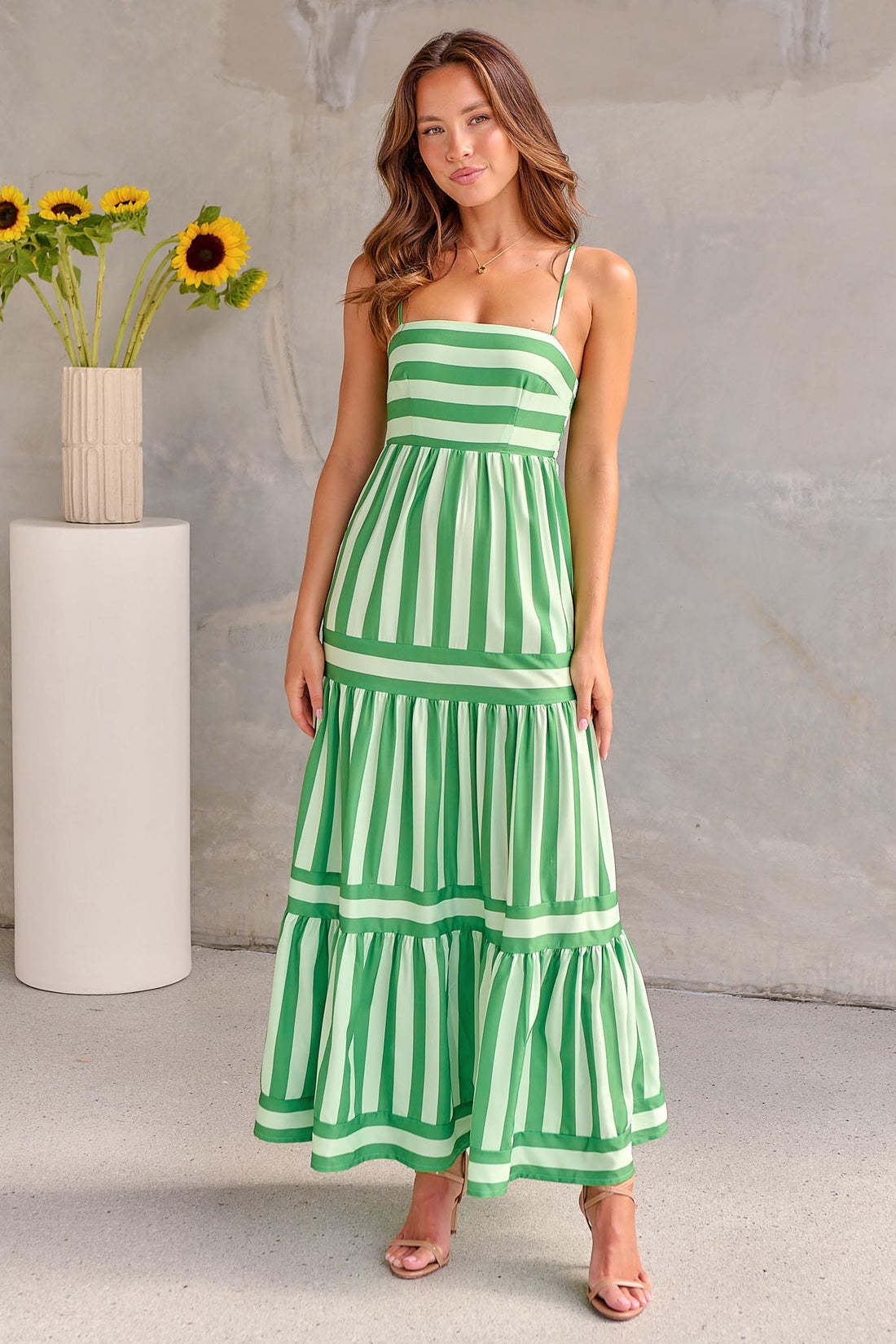 Robe Longue  à Rayures