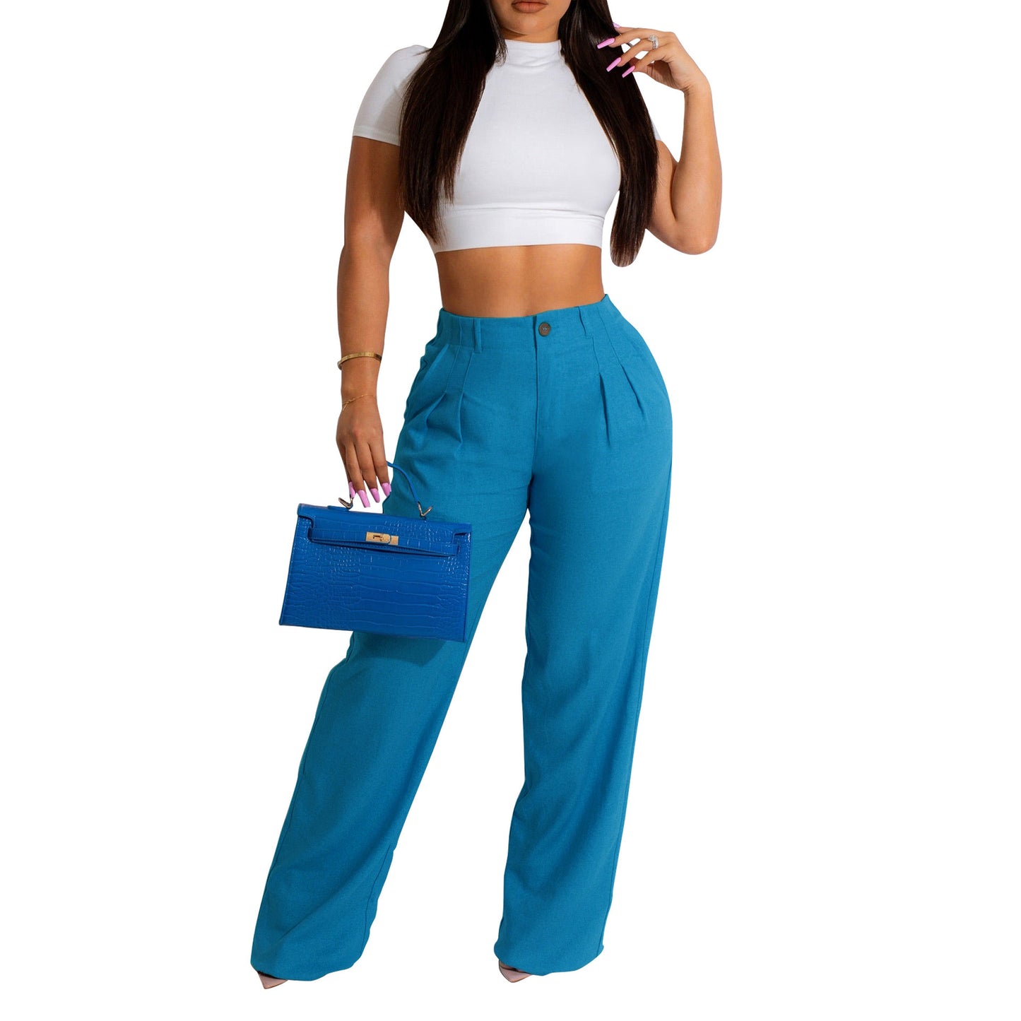 Amara™ – Pantalon Droit Femme Chic & Confort