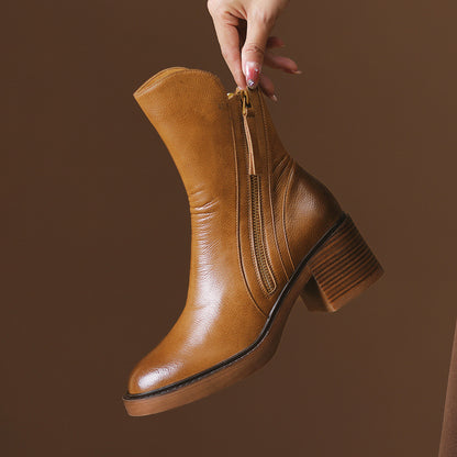 Amara™ – Bottines Élégantes en Cuir