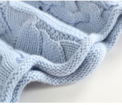 Maëlys™ – Pull Tricot Doux bleu