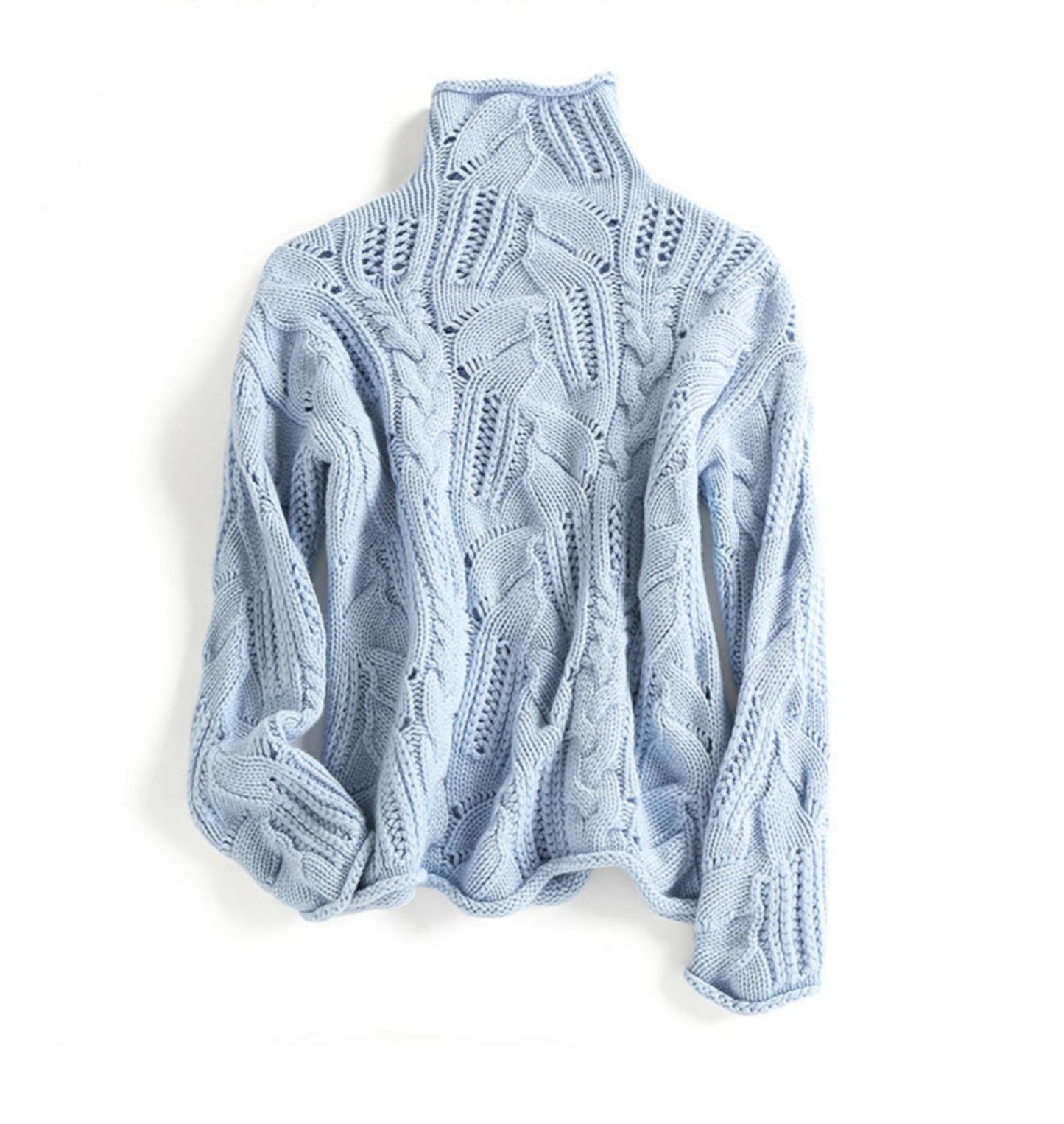 Maëlys™ – Pull Tricot Doux bleu