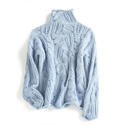 Maëlys™ – Pull Tricot Doux bleu
