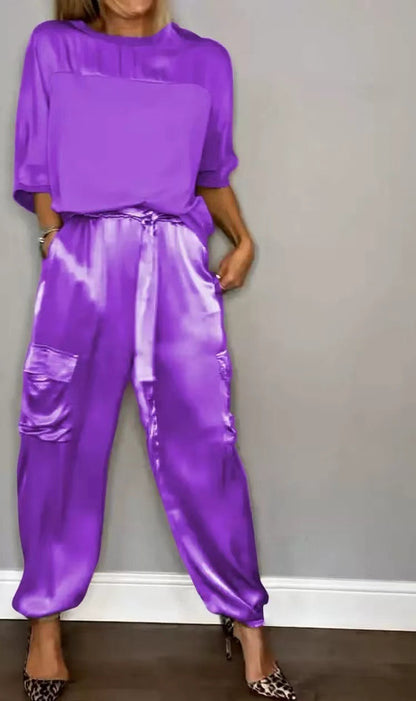 Komazila I Satin Ensemble lounge deux pièces