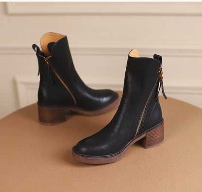 Amara™ – Bottines Élégantes en Cuir