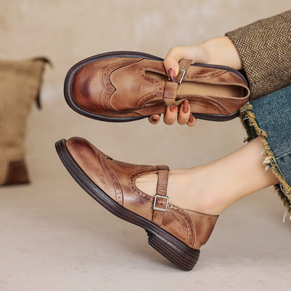 Chaussures Marylin Élégantes En Cuir
