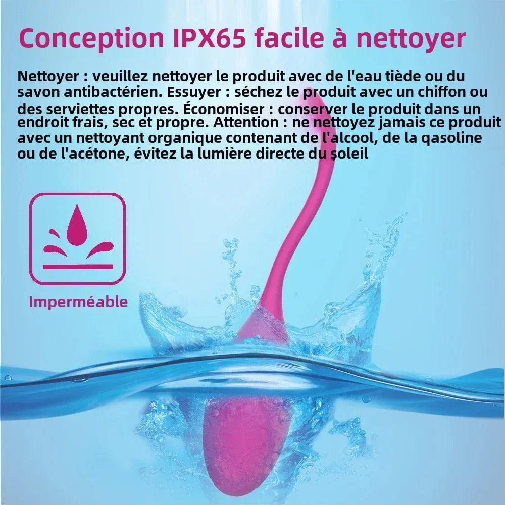 Vibro-Perles 10 Modes – Stimulateur Féminin Silicone