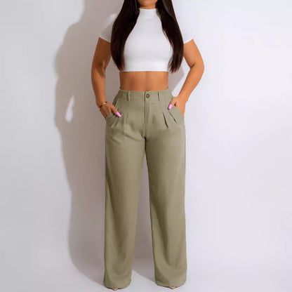 Amara™ – Pantalon Droit Femme Chic & Confort