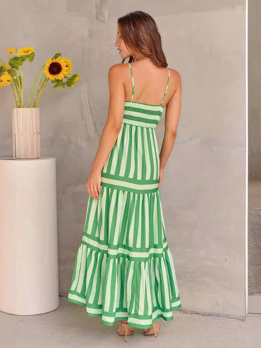 Robe Longue  à Rayures