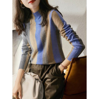 Pull Rayé Élégance Rétro | Solène™