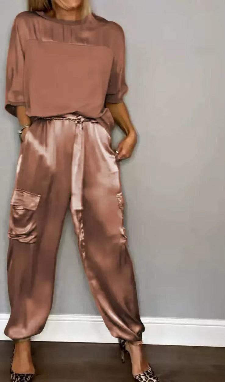 Komazila I Satin Ensemble lounge deux pièces
