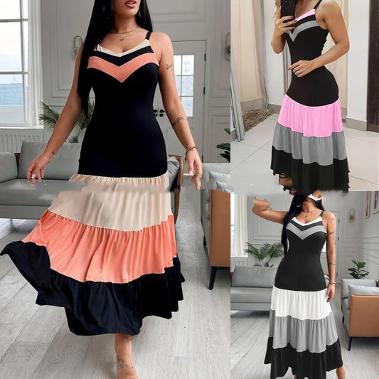 Robe Contrastée Ultra Féminine