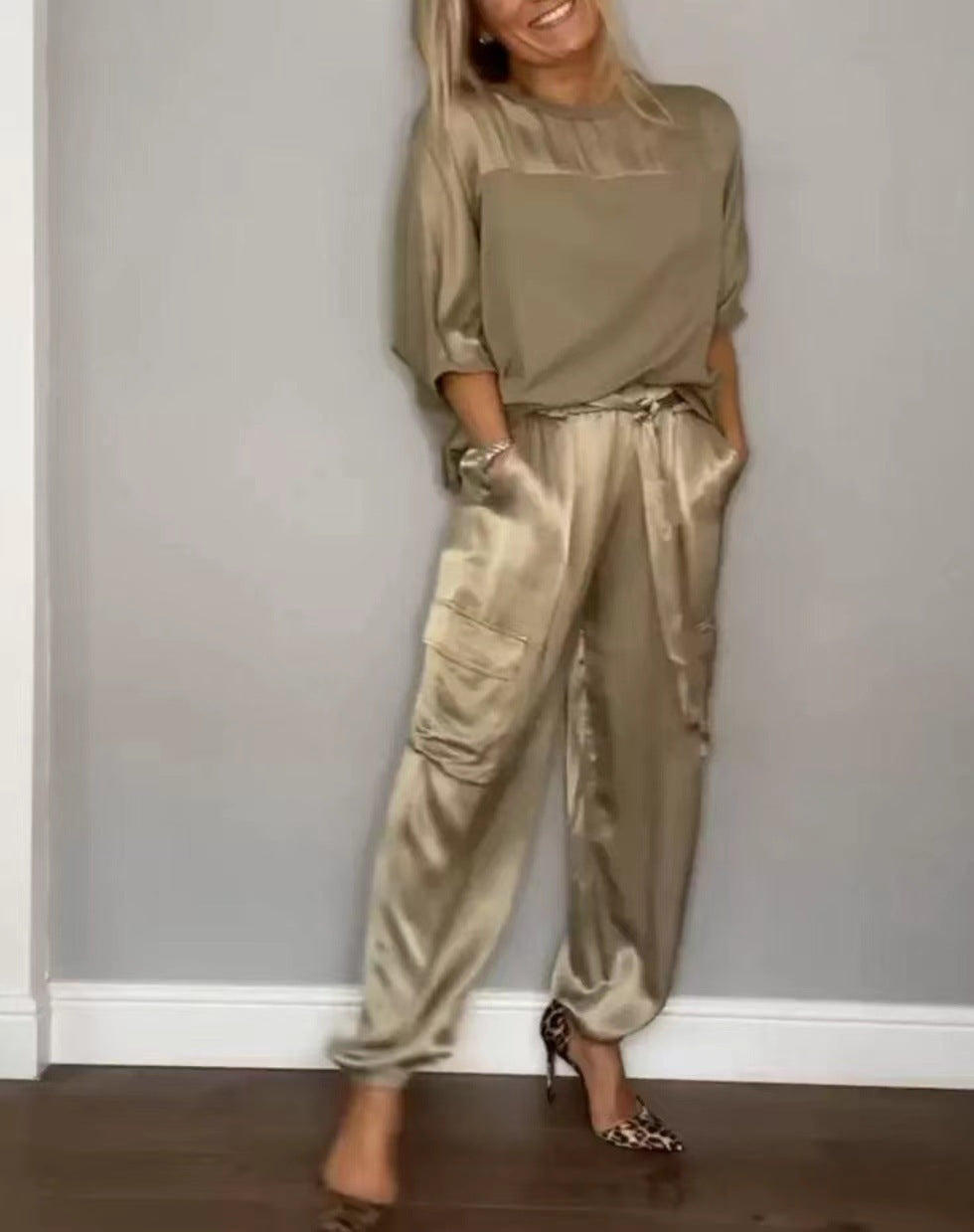 Komazila I Satin Ensemble lounge deux pièces
