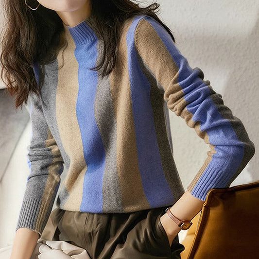 Pull Rayé Élégance Rétro | Solène™