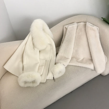 Manteau laine double-face velours – Style cocoon chic