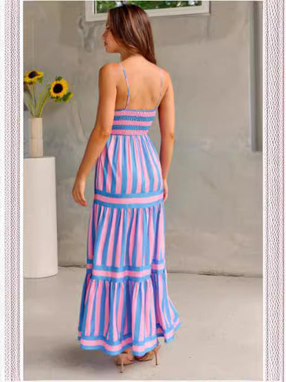 Robe Longue  à Rayures