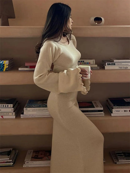 Robe Maille à Volants – L’Essence du Style Naturel