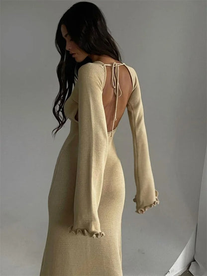 Robe Maille à Volants – L’Essence du Style Naturel