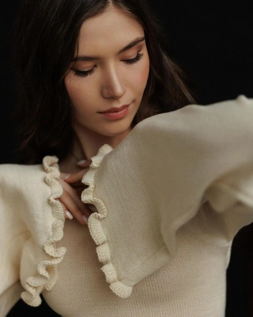 Robe Maille à Volants – L’Essence du Style Naturel